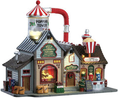 Lemax Christmas Village Bell's Gourmet Popcorn Factory #75188 Motion Music Light LEMAX - KOEEK