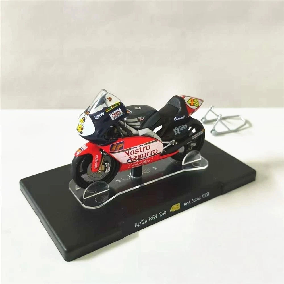 LEO 1/18 Aprilia RSW250 Rossi 46 Diecast Motorcycle Model Moto GP Collection LEO - KOEEK