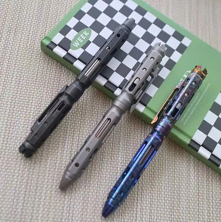 EDC Titanium Practical Ballpoint Pen Signature Working Pocket Mechanist Pen 07FC0E-D4 - KOEEK