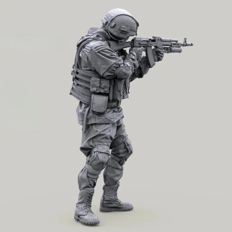 1/35 Resin Figure Model Kit Modern Russian Army Soldier Unassembled Unpainted 07FC0E-D4 - KOEEK