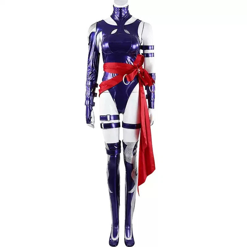 Game Marvel Rivals Psylocke Jumpsuits Outfit Cosplay Costume Bodysuit Halloween 07FC0E-D4 - KOEEK