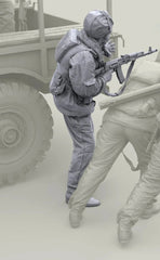 1/16 Resin Figure Model Kit Russian Internal Troops Unassembled Unpainted 07FC0E-D4 - KOEEK