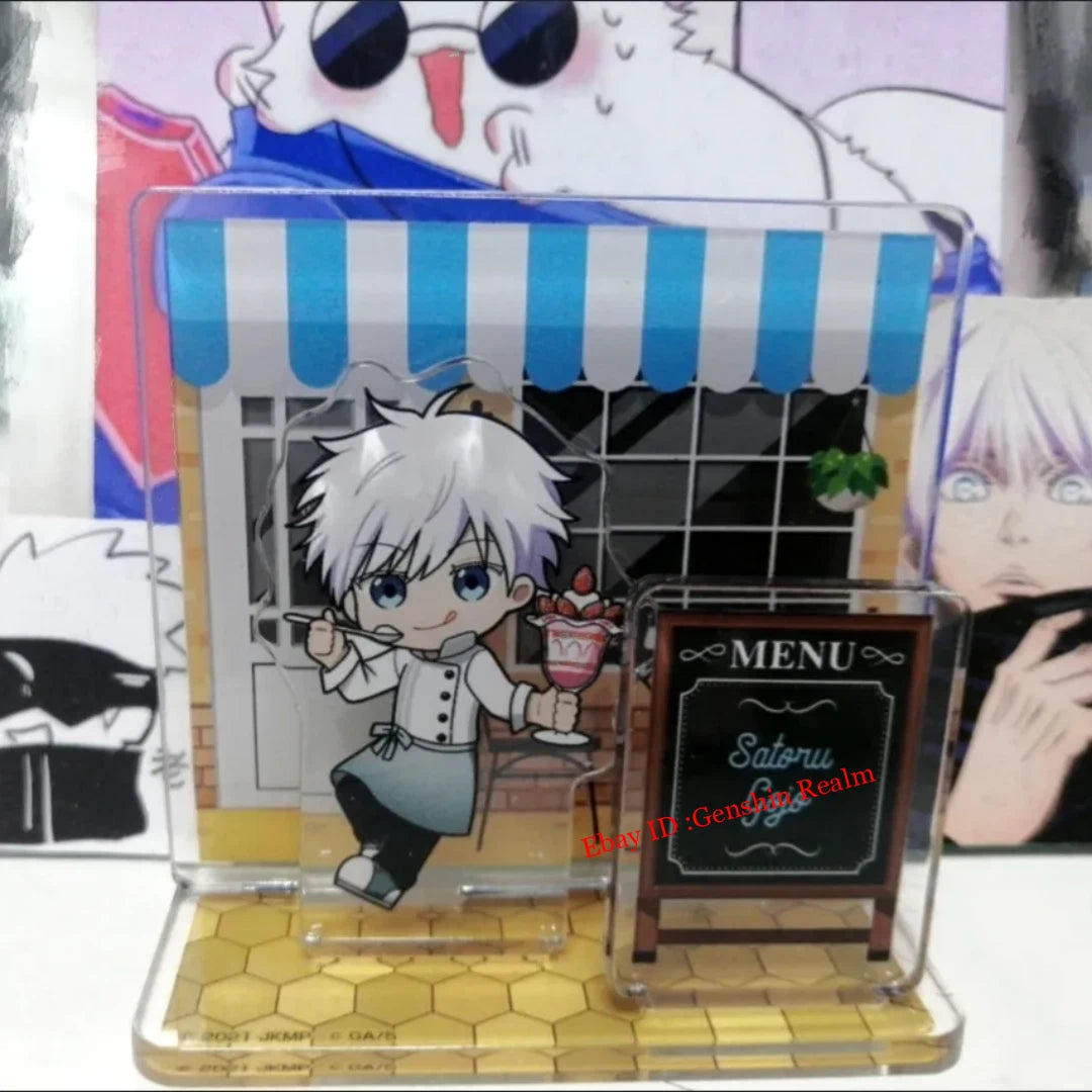 Anime Jujutsu Kaisen Satoru Gojo Restaurant Desktop Stand Figure Decor Gift 07FC0E-D4 - KOEEK