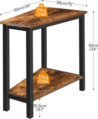 Wedge Side Table,Recliner with Storage Wedge Side Table,Triangular Accent Table 07FC0E-D4 - KOEEK