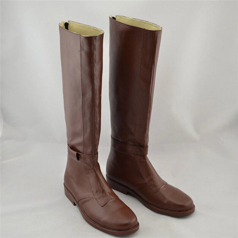 Star Wars Jedi Knight Obi-Wan Kenobi Boots PU Costume Cosplay Shoes Paty Props 07FC0E-D4 - KOEEK