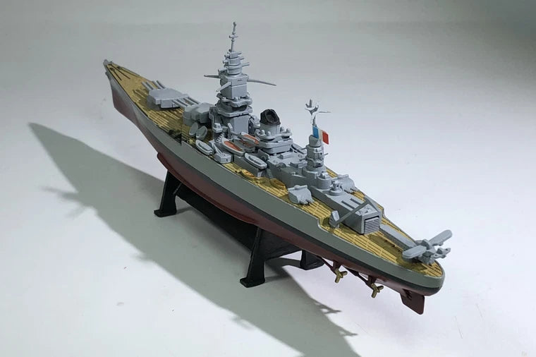 1/1000 Scale WWII French Navy Dunkerque-1942 Battleship Metal + Plastic Model 07FC0E-D4 - KOEEK