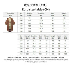 Star Wars Jedi Knight Cosplay Costume Kids Hooded Robe Full Set Outfit Halloween 07FC0E-D4 - KOEEK