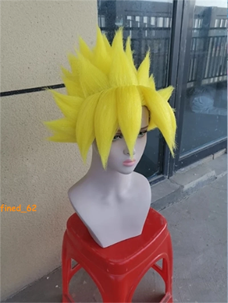 Dragon Ball Kakarotto Vegeta Goku Super Saiyan Yellow Wig Halloween Cosplay WIG 07FC0E-D4 - KOEEK