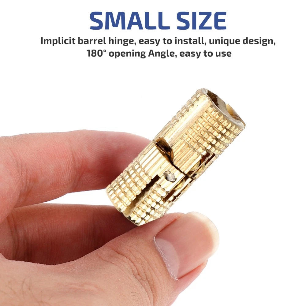2pcs Opening Angle Cabinet Hinges Concealed Box Hinges Hand Craft 07FC0E-D4 - KOEEK
