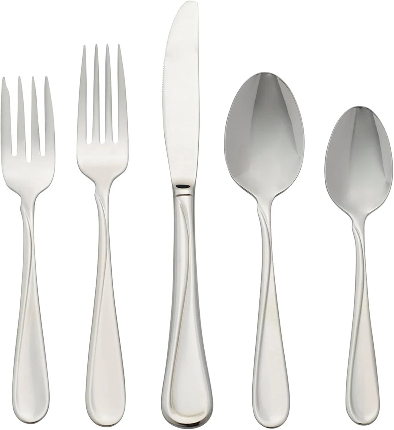 45-piece stainless steel flatware set, service for 8 07FC0E-D4 - KOEEK