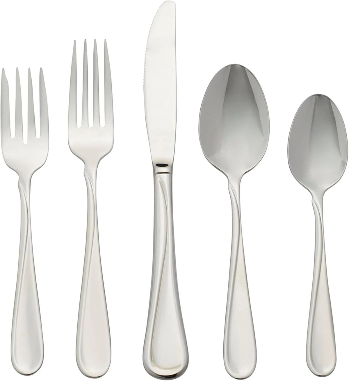 45-piece stainless steel flatware set, service for 8 07FC0E-D4 - KOEEK