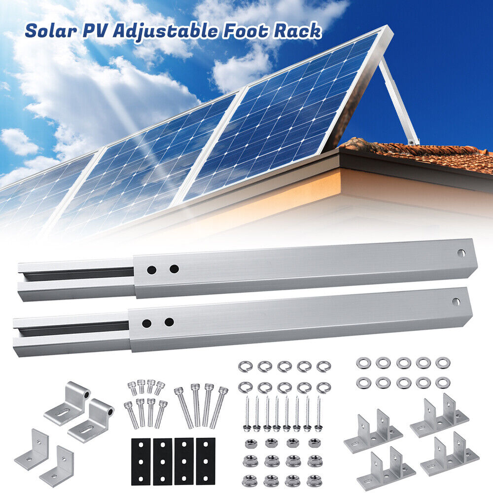 ny 1-4 Par Solar Panel Monteringsbraketter Justerbar vinkel Panel Tilt Mount Bracket