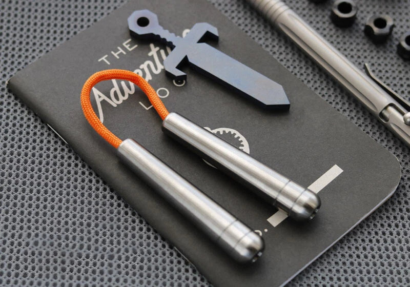 Titanium Begleri Fidget Toy Finger Skill Exercise Paracord Stress Worry Bead Toy 07FC0E-D4 - KOEEK