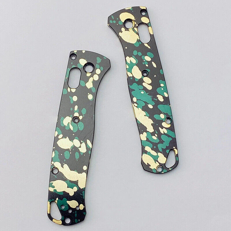 1 Pair Aluminum Handle Patch Grip Scales for Benchmade Bugout 535 Folding Knives 07FC0E-D4 - KOEEK