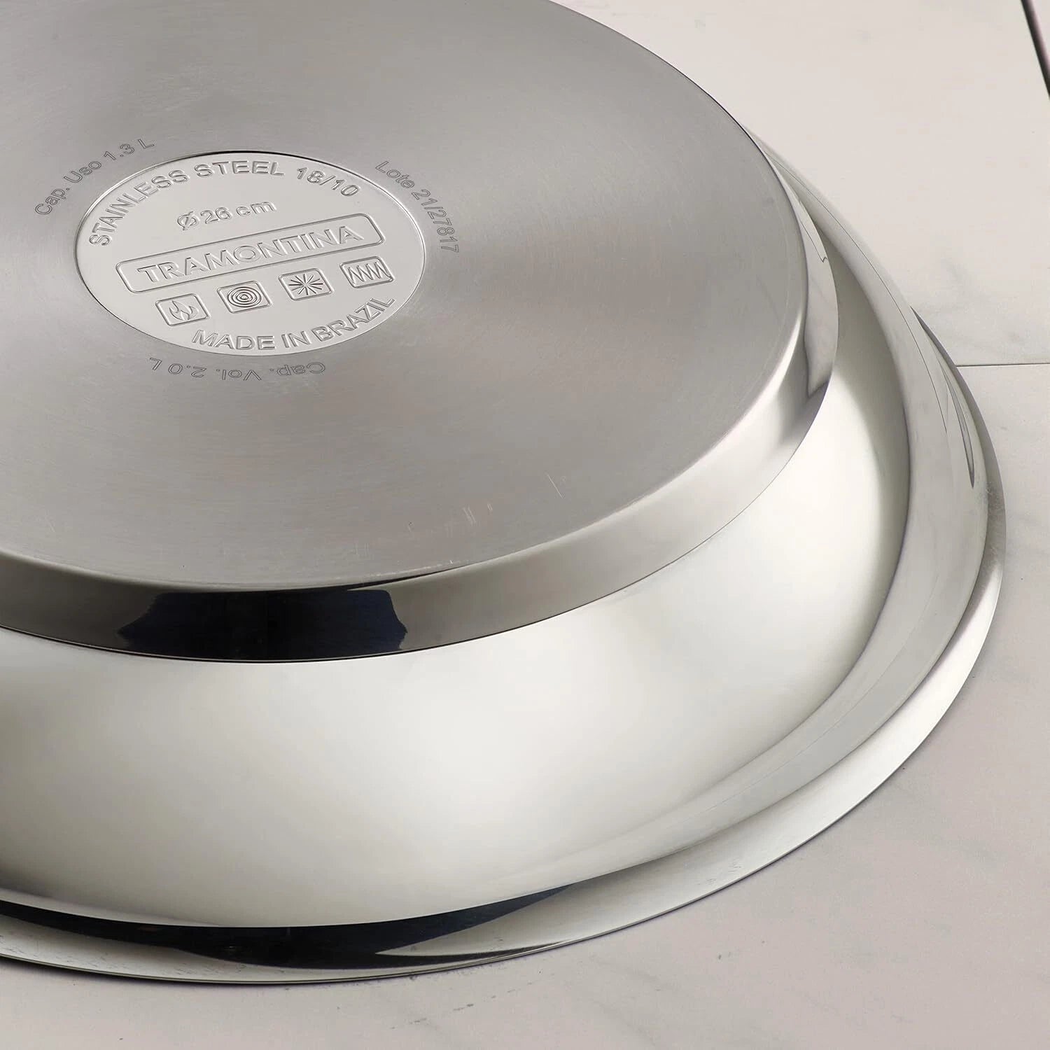 8-inch nonstick, triple-bottomed stainless steel skillet with nonstick coating 07FC0E-D4 - KOEEK