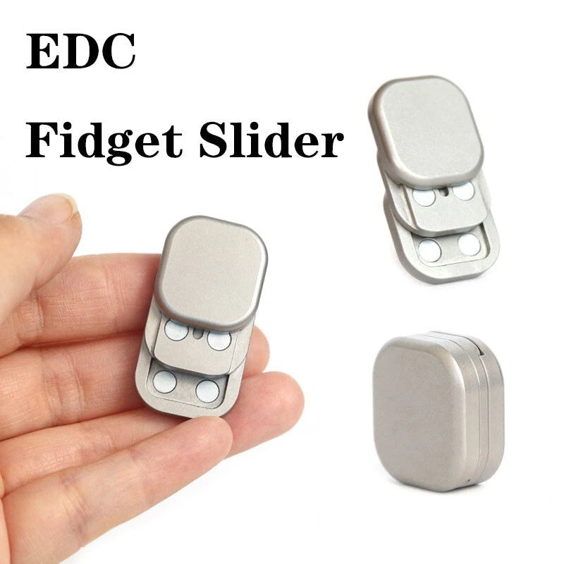 Mini Three-layer Cube Fidget Slider Stainless Steel EDC Fidget Toy Stress Relief 07FC0E-D4 - KOEEK