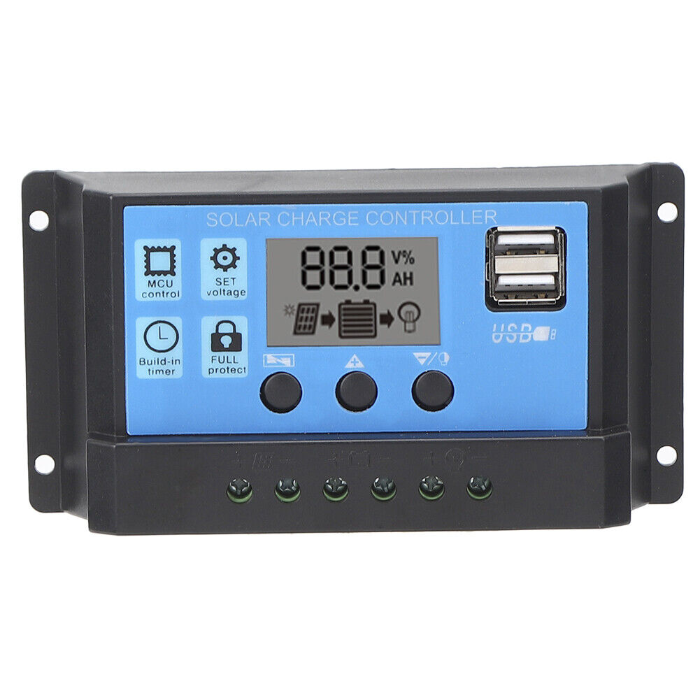 new (40A)LCD Display Solar Solar Controller Solar Dual USB Pwm With Load Automatic koeek - KOEEK