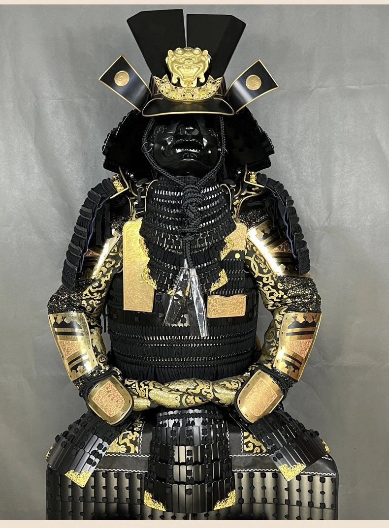 Japanese Tōsei Gusoku Samurai Armor Wearable Black Iron Armour Props Collection 07FC0E-D4 - KOEEK