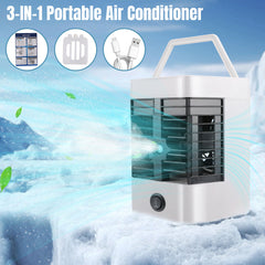 ny 3 en1 Aire acondicionado frio ventilator portatil genopladelig abanico de piso