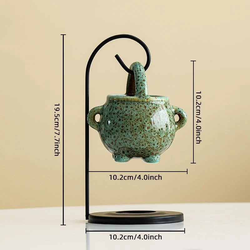 Chinese Hanging Aromatherapy Lamp Candle Holder Essential Oil Burner Indoor 07FC0E-D4 - KOEEK
