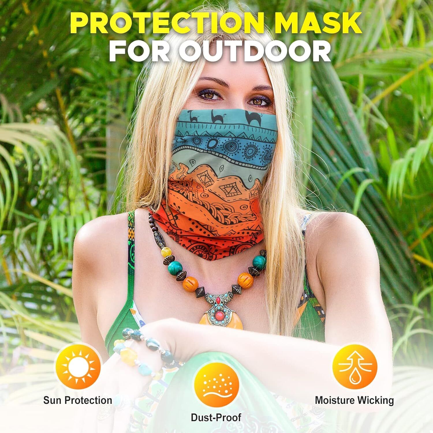 new JOEYOUNG Headwear, Bandana, Neck Gaiter Head Wrap Headband A- Boho JOEYOUNG - KOEEK