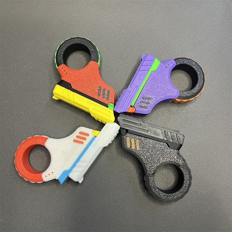 Zoom Gun Fidget Toys 3D Printed Azu Fidget Slider EDC Plastic Stress Relief Toy 07FC0E-D4 - KOEEK