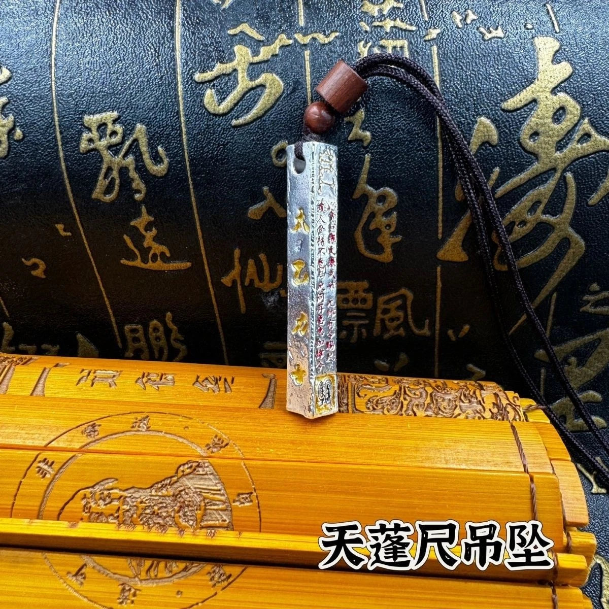 Silver Plated Taoist Tianpeng Ruler Pendant Necklace Seven Star Charm Unisex 07FC0E-D4 - KOEEK
