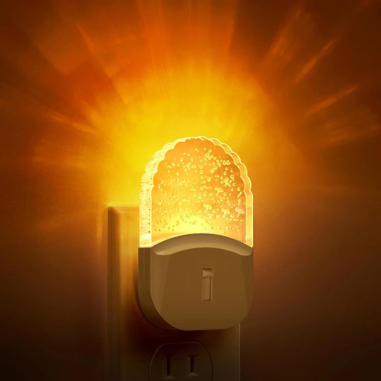 Wall-mounted night light [2-piece set], amber warm light night light, 1800K, 07FC0E-D4 - KOEEK