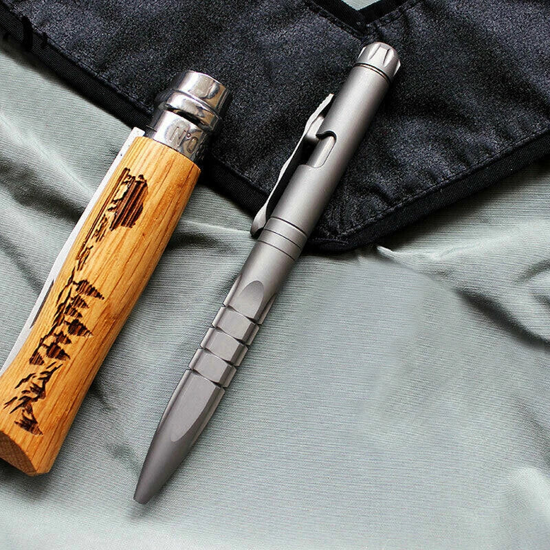 Titanium Pocket Ball Pen Signature Working Pen w/ Spinning Gyro Toy EDC Pen Gift EDC - KOEEK