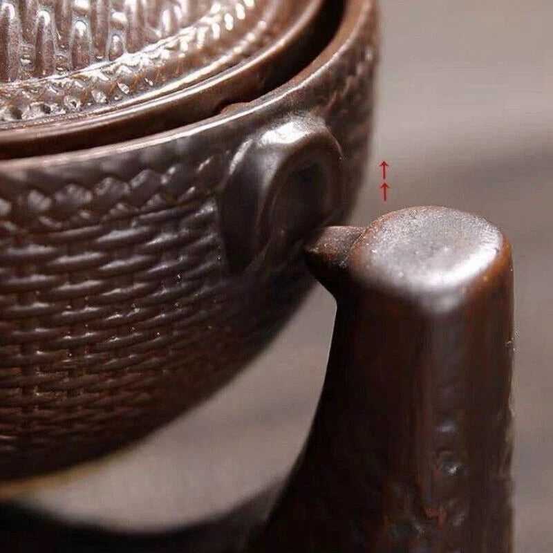 Lazy Man Tea Set Ceramic Teapot Semi Automatic Tea Making Kung Fu Tea Ceremony 07FC0E-D4 - KOEEK