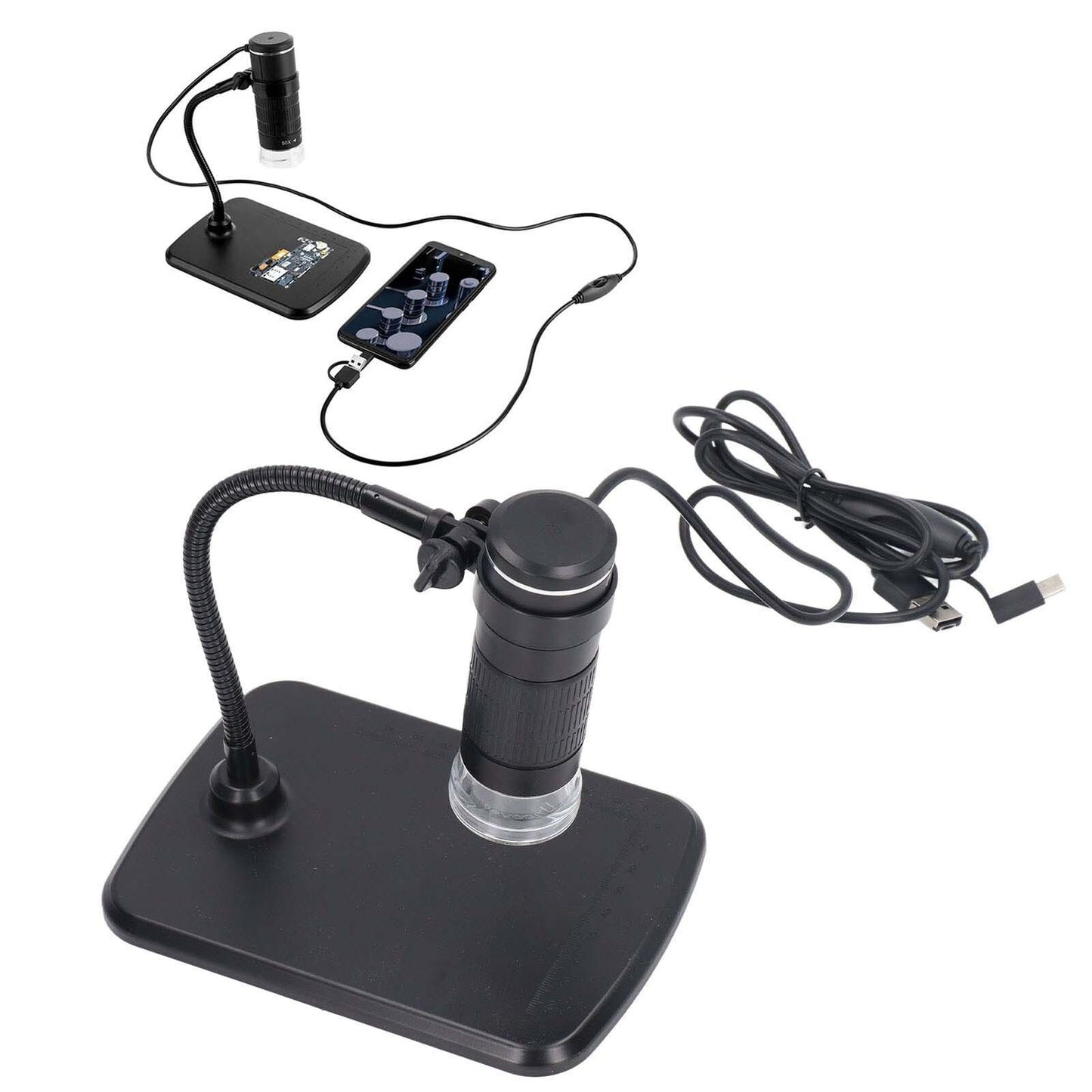 new Handheld Magnification Endoscope 3 In 1 Interface USB HD Digital Microscope Kit koeek - KOEEK