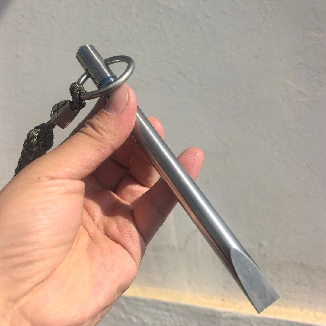 EDC Tool Multi Survival TC4 Titanium alloy Pry bar. Solid, Diameter1.3cm 07FC0E-D4 - KOEEK