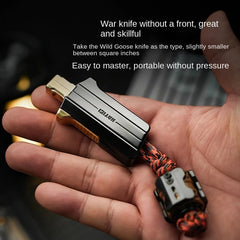 MUYI Embroidered Spring Knife EDC Metal Mechanical Magnet Double Structure Push 07FC0E-D4 - KOEEK