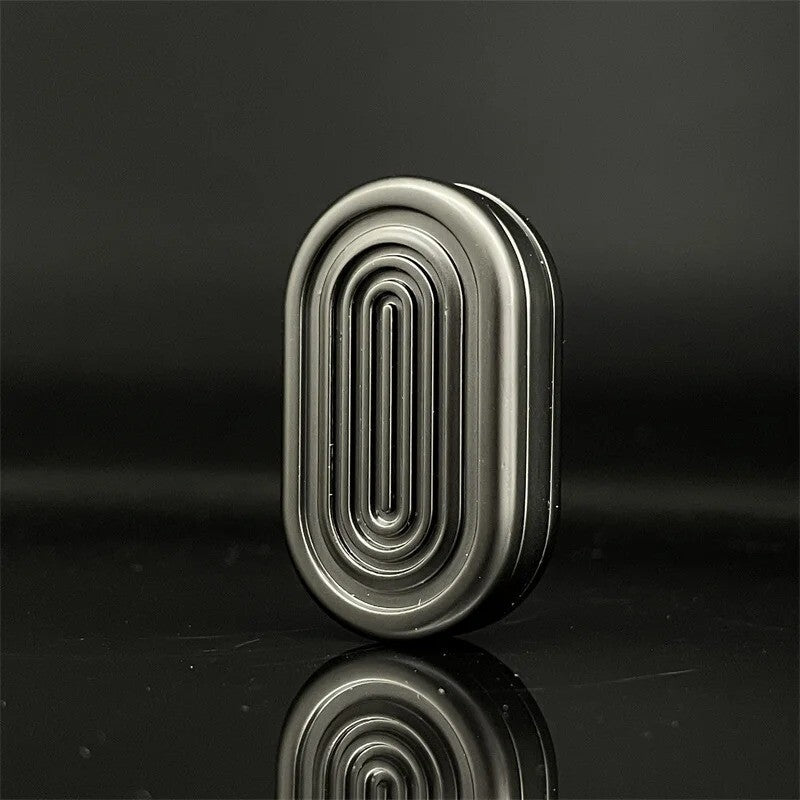 Black Alloy Haptic Slider Adult Three-layer Fidget Slider ADHD EDC Fidget Toys 07FC0E-D4 - KOEEK