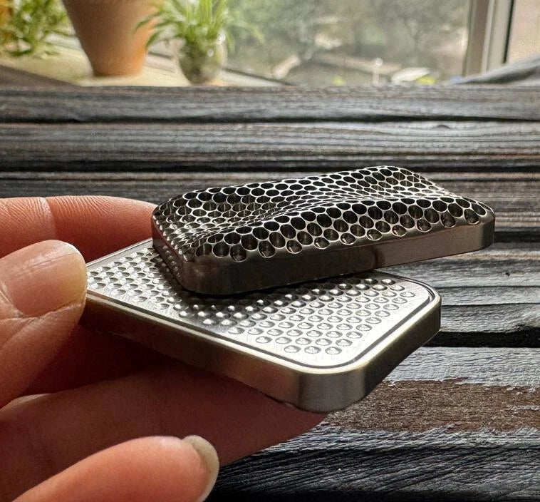 Coral Titanium Alloy Unlimited Push Magnetic Haptic Slider EDC Fidget Slider 07FC0E-D4 - KOEEK