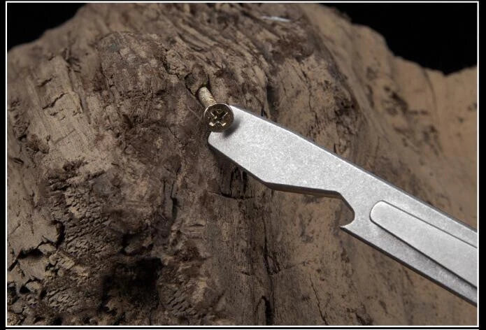 1PCS Titanium Pocket Tool Bottle Opener Pry Bar Crowbar EDC Outdoor Tool Gifts 07FC0E-D4 - KOEEK