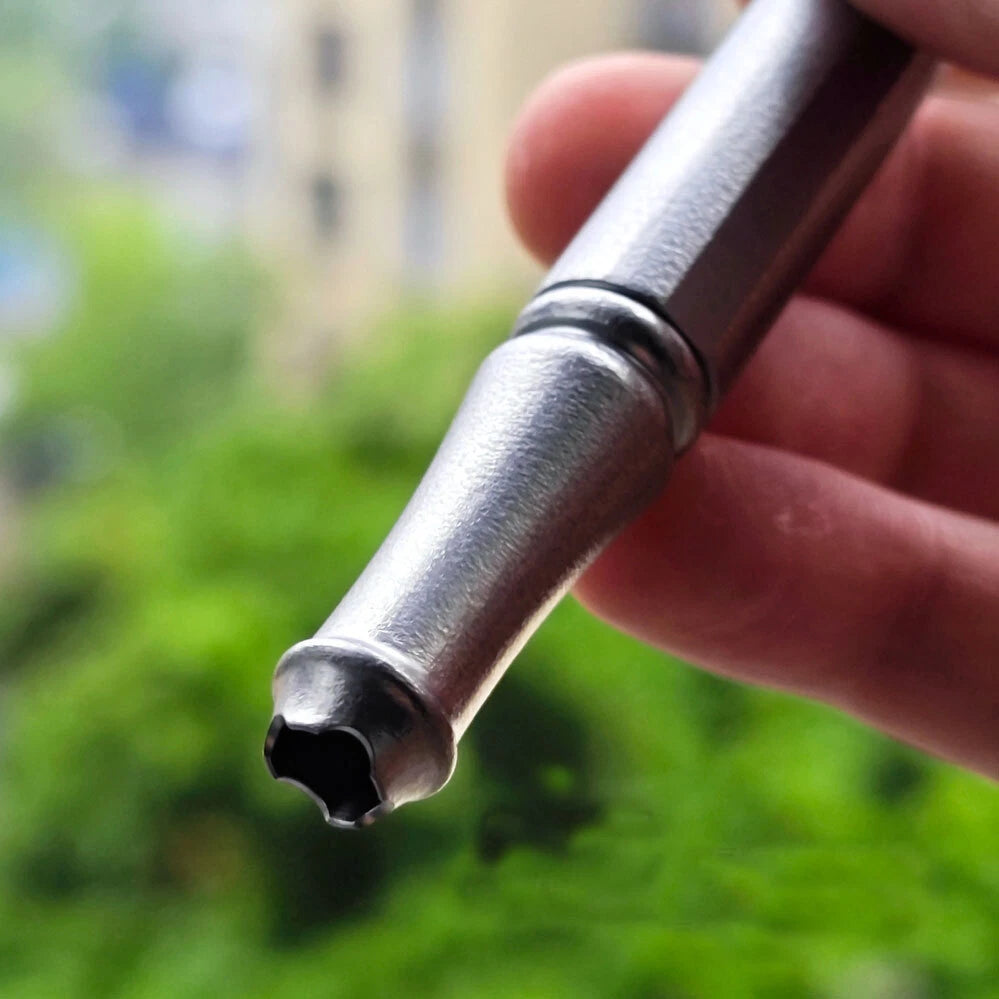 Titanium Alloy Ballpoint Pen Office Working Signature Pen Outdoor EDC Key chain 07FC0E-D4 - KOEEK