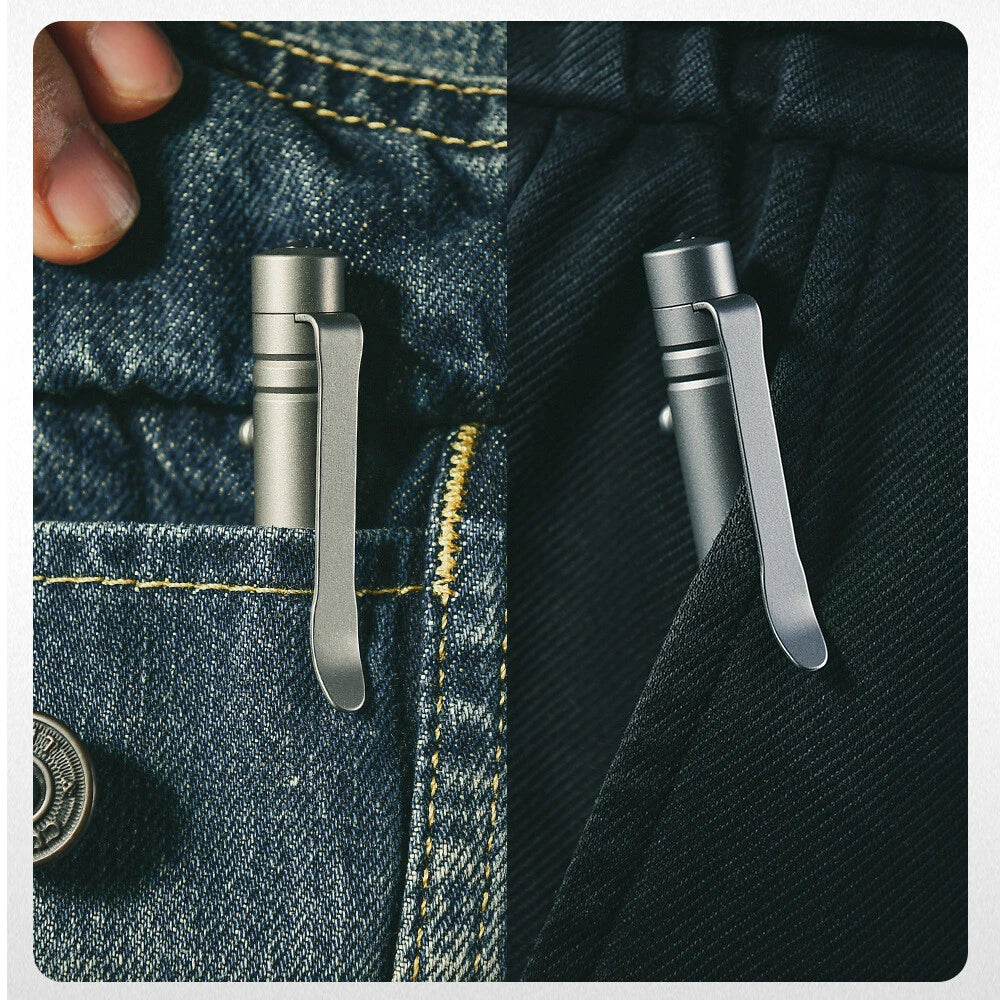 Titanium Alloy Practical Ball Pen Pocket Signature Tactical EDC Multi-Tools Pen 07FC0E-D4 - KOEEK