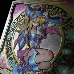 Anime Yu-Gi-Oh! Black Magician Girl Large Metal Embossed 3D Region Center Card 07FC0E-D4 - KOEEK