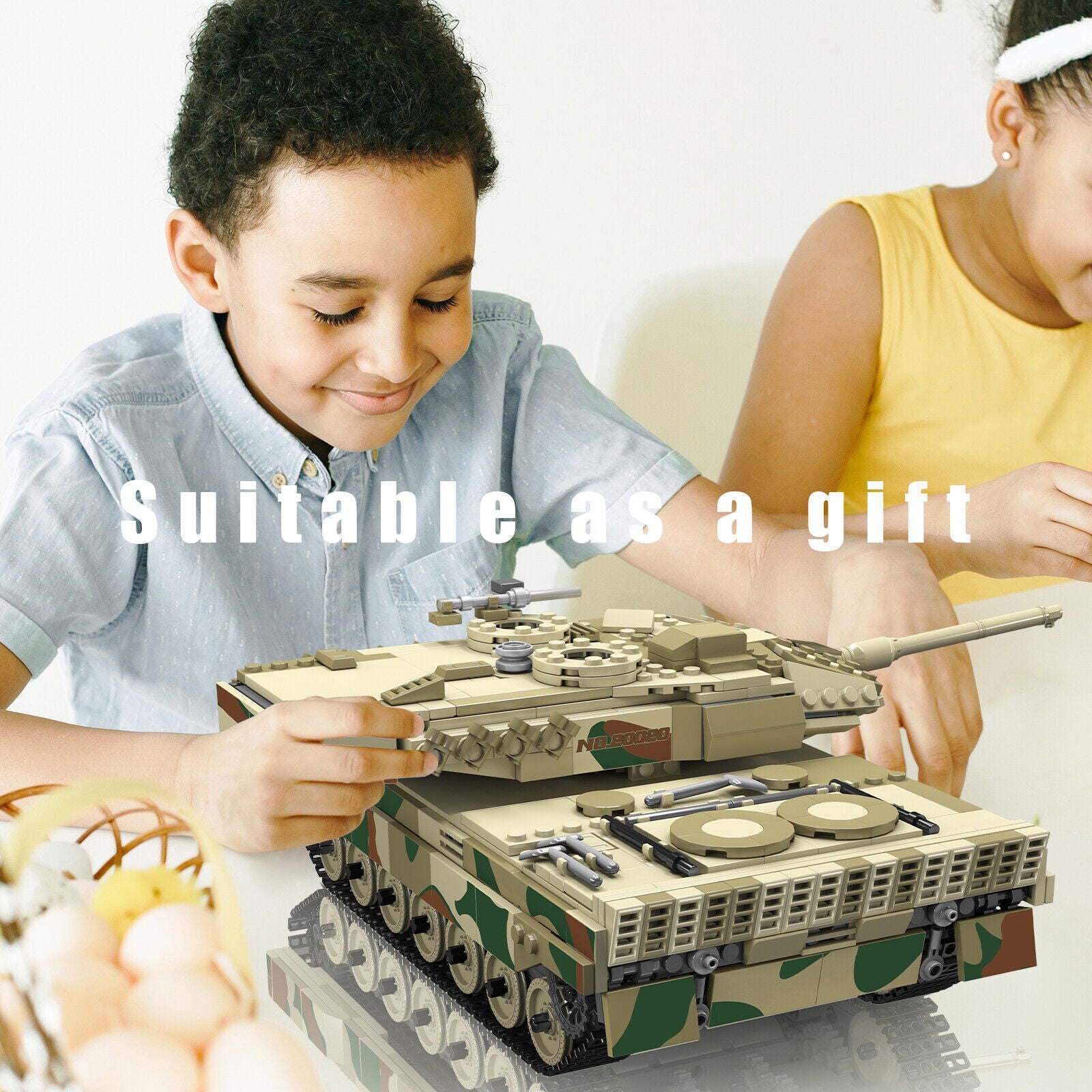 new Mould King 20020 Leopard 2 Tank Remote Control Military Model Toy Technology MOULD KING - KOEEK