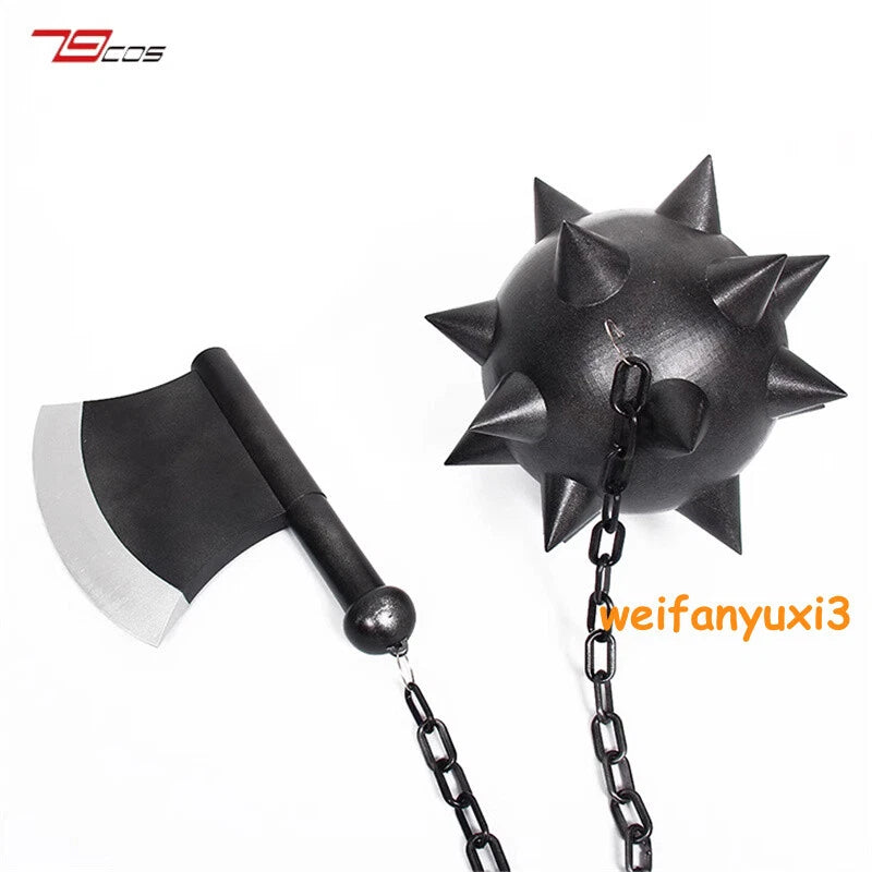 Kimetsu no Yaiba Gyomei Himejima Chained Axe Cosplay Denom Slayer Weapon Props 07FC0E-D4 - KOEEK
