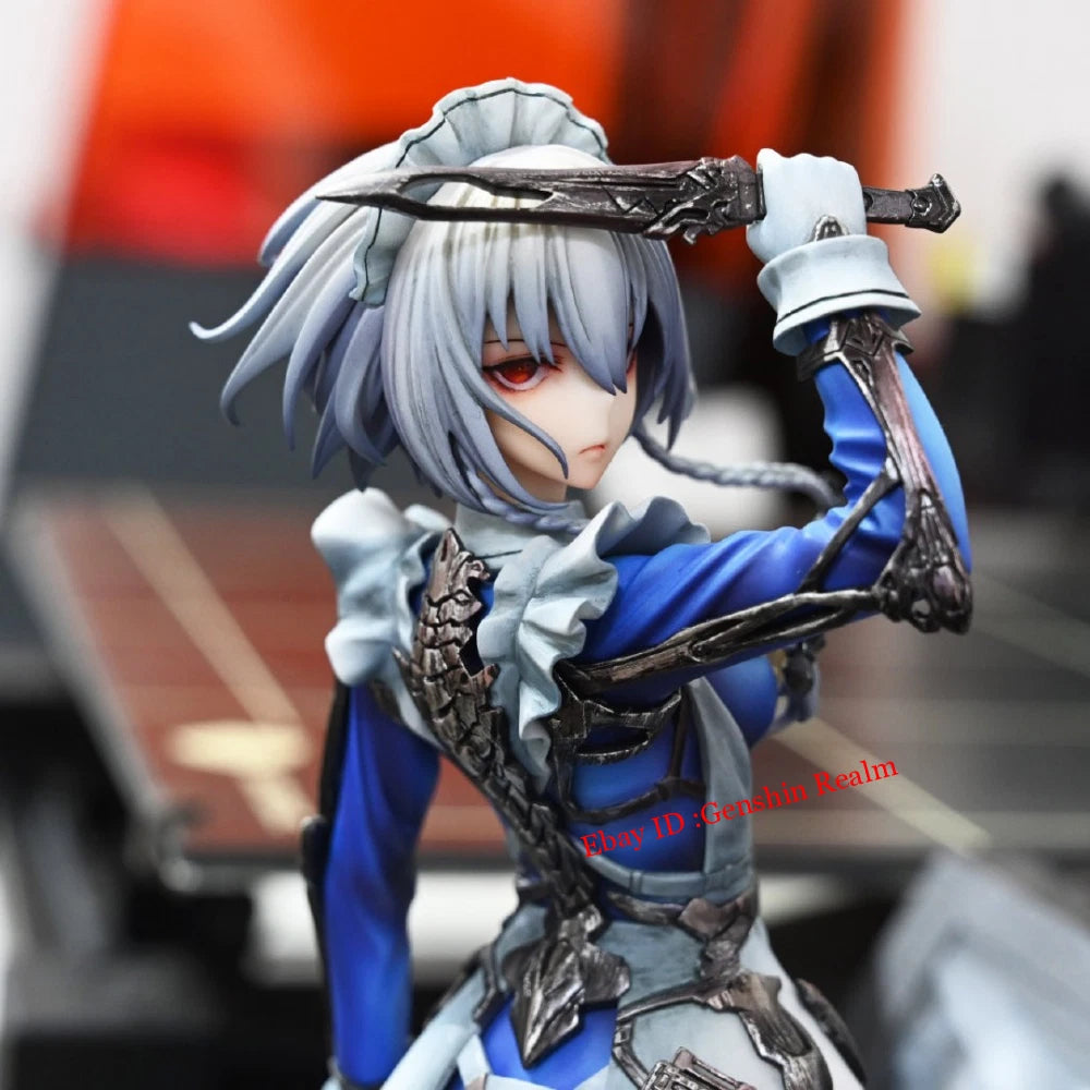 Anime Touhou Project Izayoi Sakuya Pvc Figure Model Collection Decor Gift 07FC0E-D4 - KOEEK