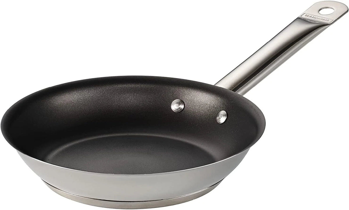 8-inch nonstick, triple-bottomed stainless steel skillet with nonstick coating 07FC0E-D4 - KOEEK