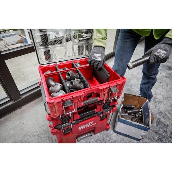 new Milwaukee Tool 48-22-8432 Deep Compartment Box With 2 Compartments, Plastic,