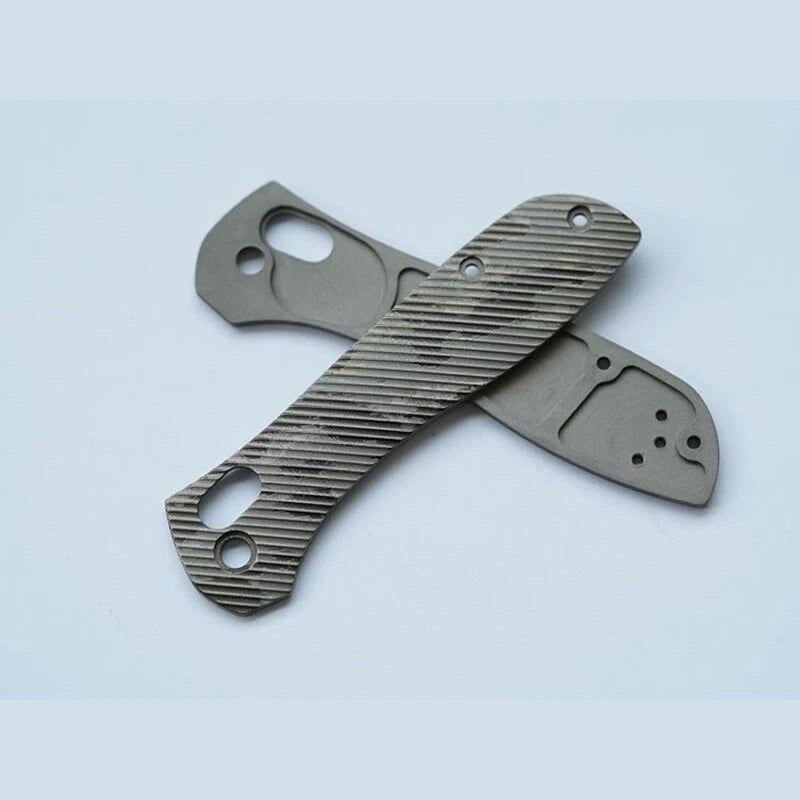 1 Pair Custom Made TC21 Titanium Alloy Knife Handle Scales for Benchmade 707 07FC0E-D4 - KOEEK