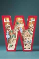 Anthropologie Wonderland Letter Light-Up Christmas Scene W ANTHROPOLOGIE - KOEEK