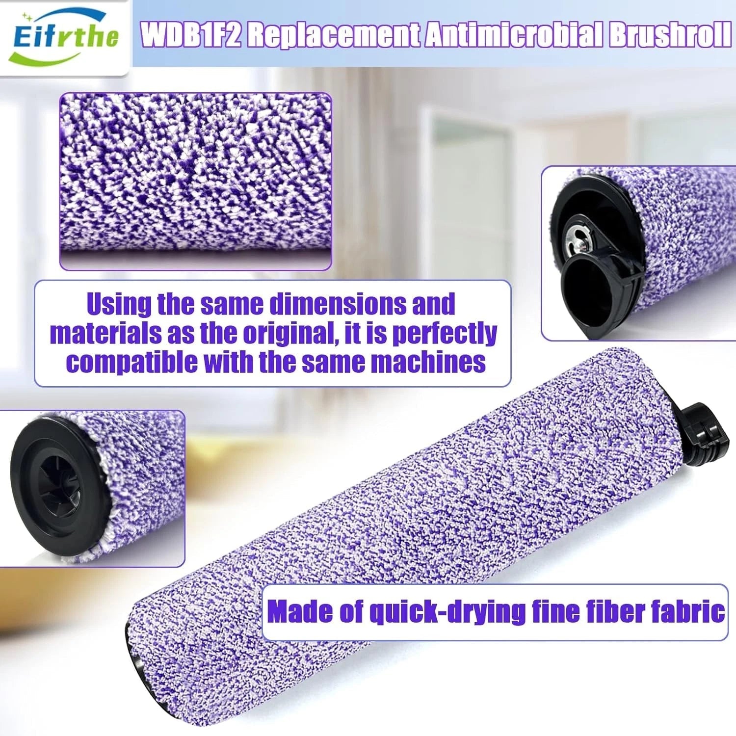 Replacement brush roller and filter set, 3-in-1 vacuum cleaner,comparison parts 07FC0E-D4 - KOEEK