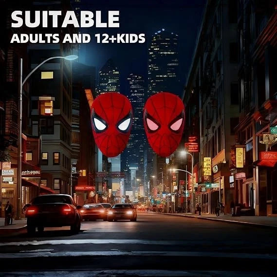 Spider-Man Mask with LED Light Remote Control Moving Eyes Superhero Costume 07FC0E-D4 - KOEEK