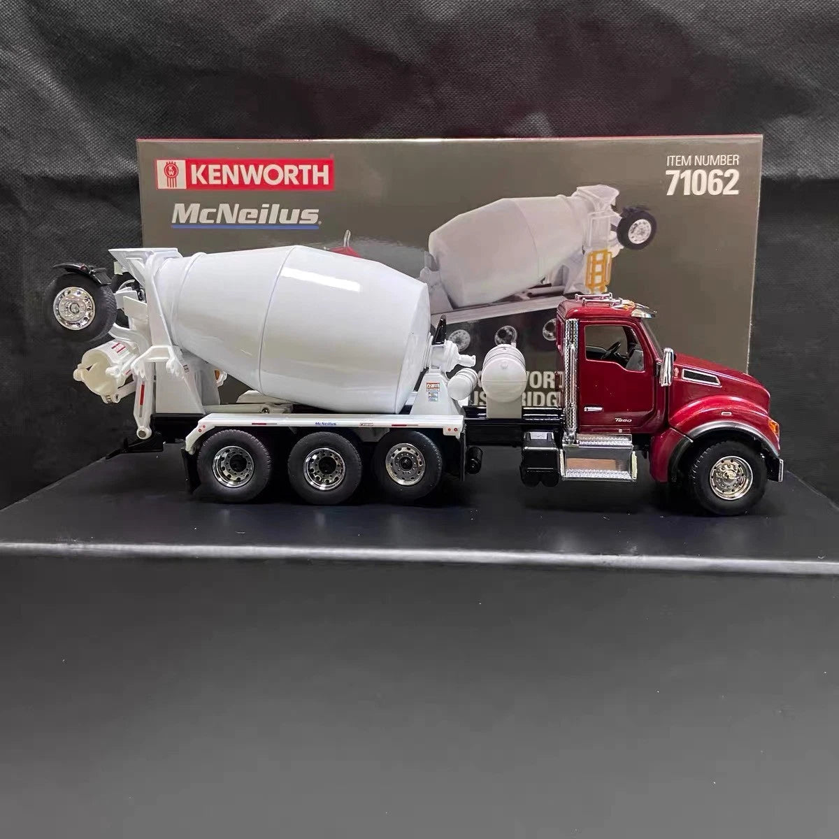 1:50 Kenworth T880S Concrete Mixer Truck Diecast Model Rotating Drum 71062 07FC0E-D4 - KOEEK