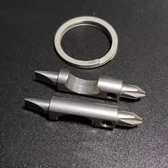 EDC Multi Tools Portable Titanium Bottle Opener Bolt Driver Screwdriver Keychain 07FC0E-D4 - KOEEK